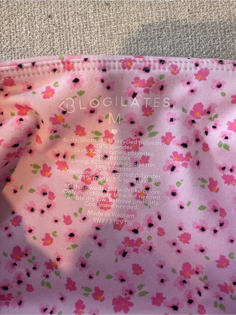 Blogilates Ballerina Ruffle Dress - Pink Floral Print, NWT - Picture 11 of 13